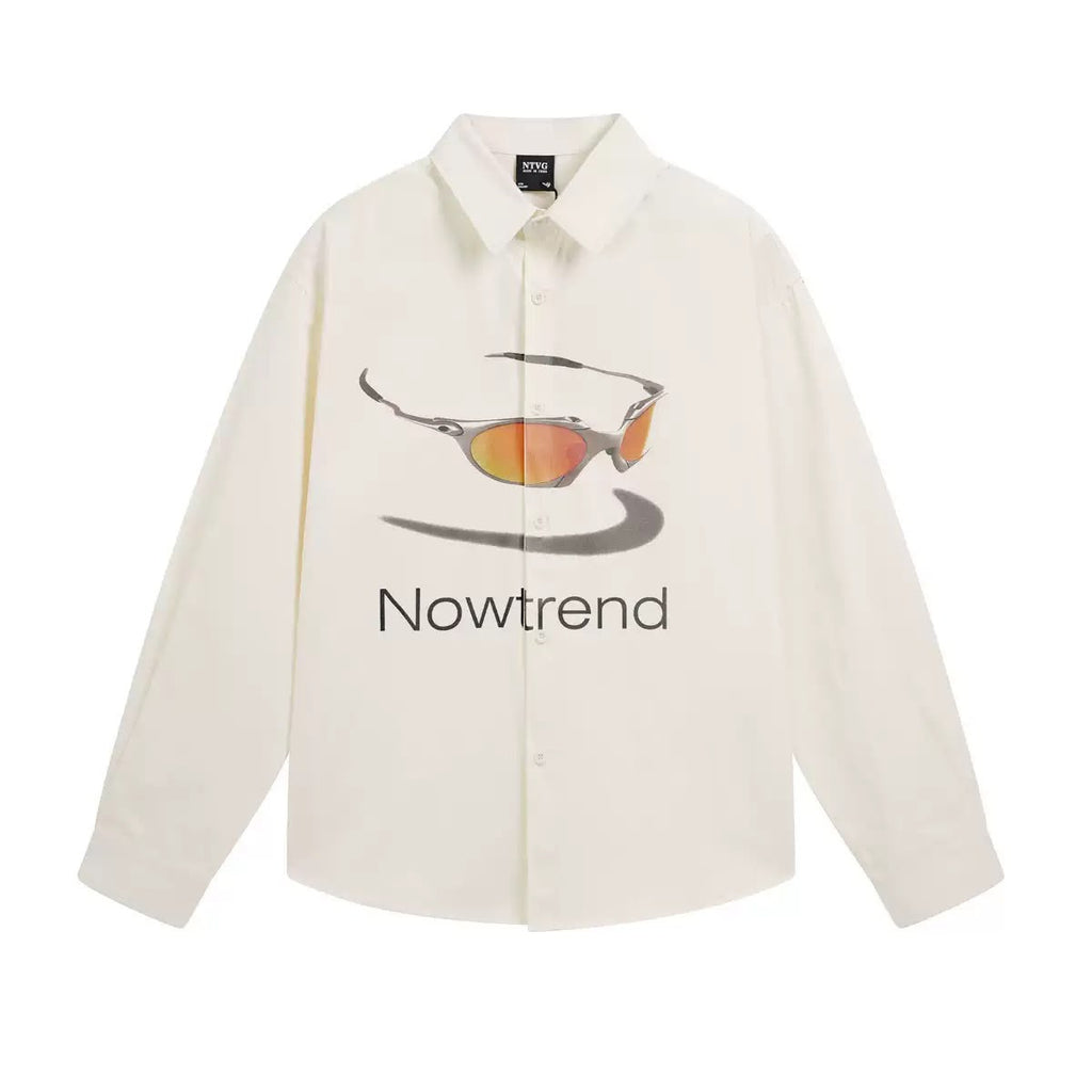 NTVG LONG SLEEVE SHIRT SUNGLASS TEE WHITE