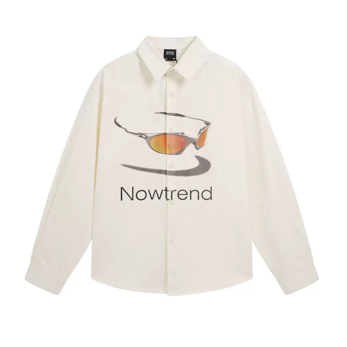 NTVG LONG SLEEVE SHIRT SUNGLASS TEE WHITE