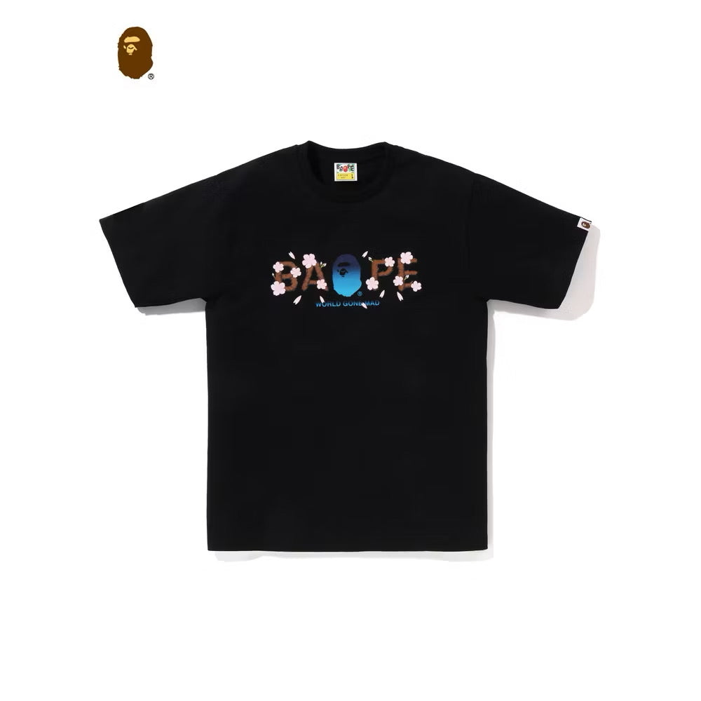 BAPE SAKURA BLACK TEE