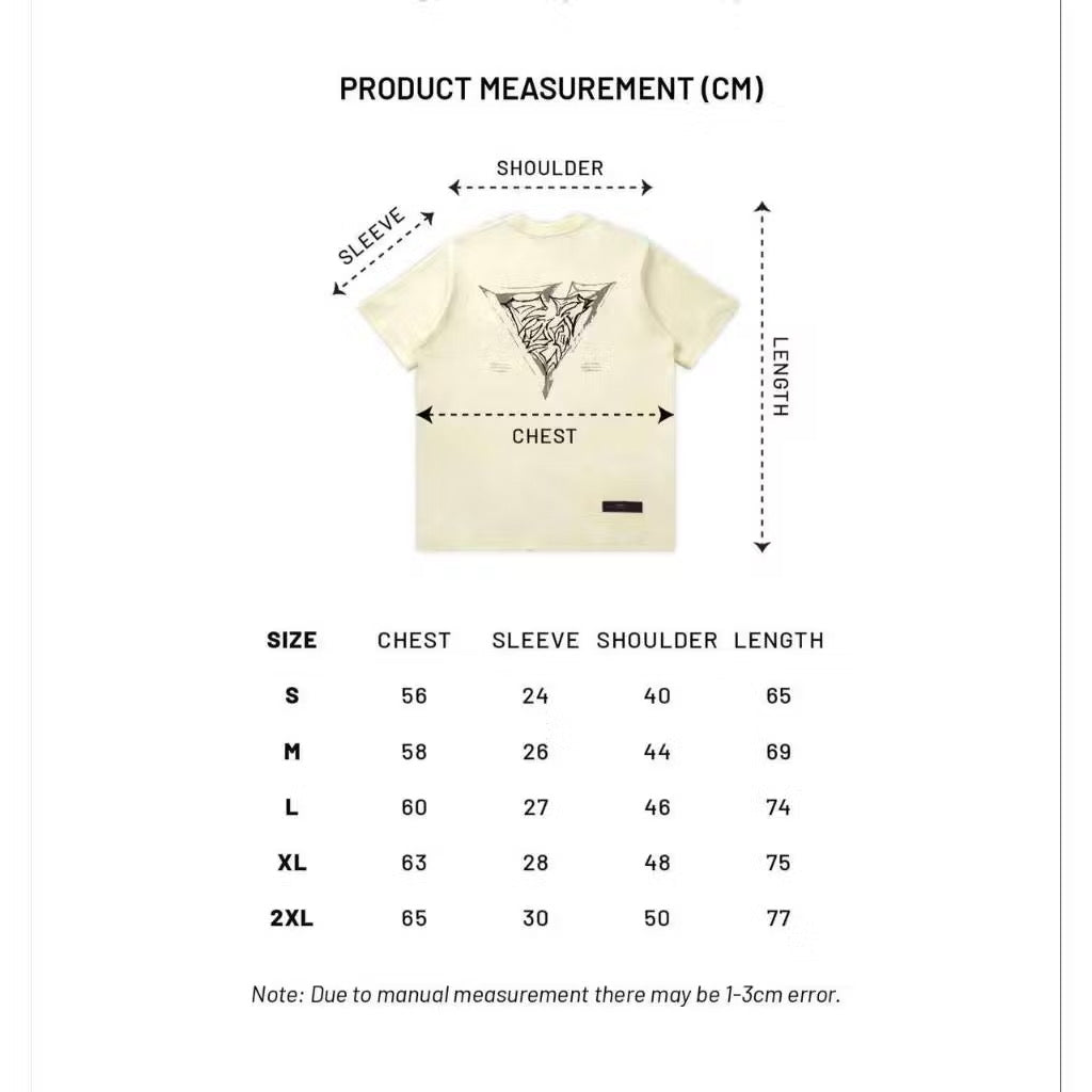 EGLAF RC EMBROIDERY LOGO TEE CREAM