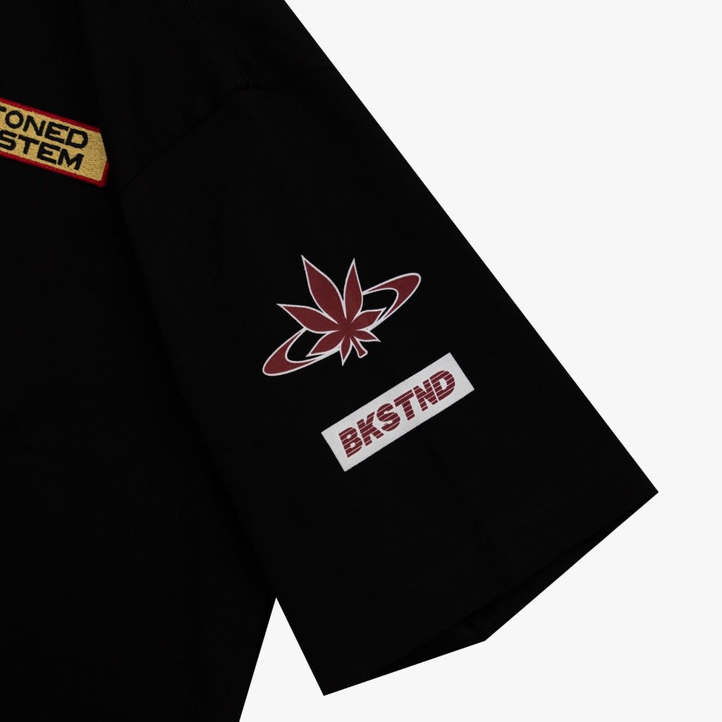 STONED&CO : MOTORSPORT OVERSIZED TEE BLACK