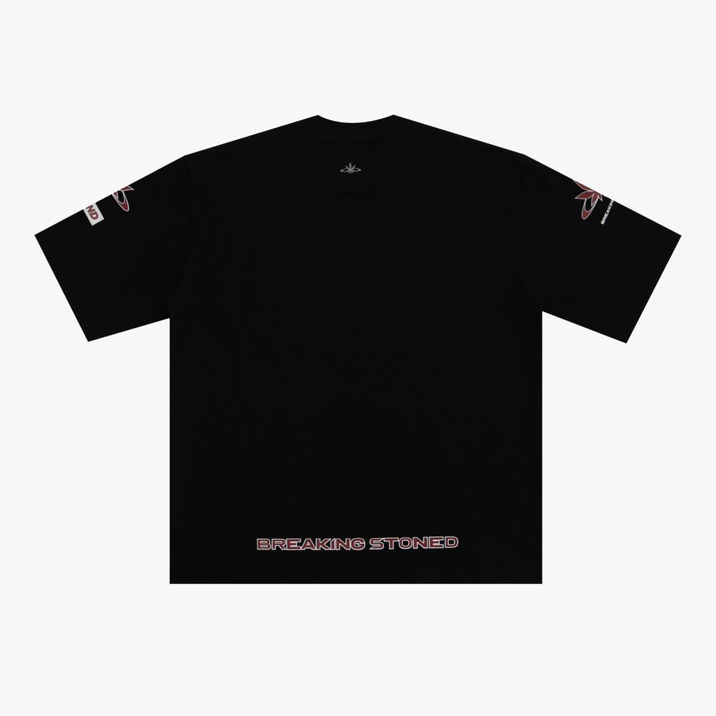 STONED&CO : MOTORSPORT OVERSIZED TEE BLACK