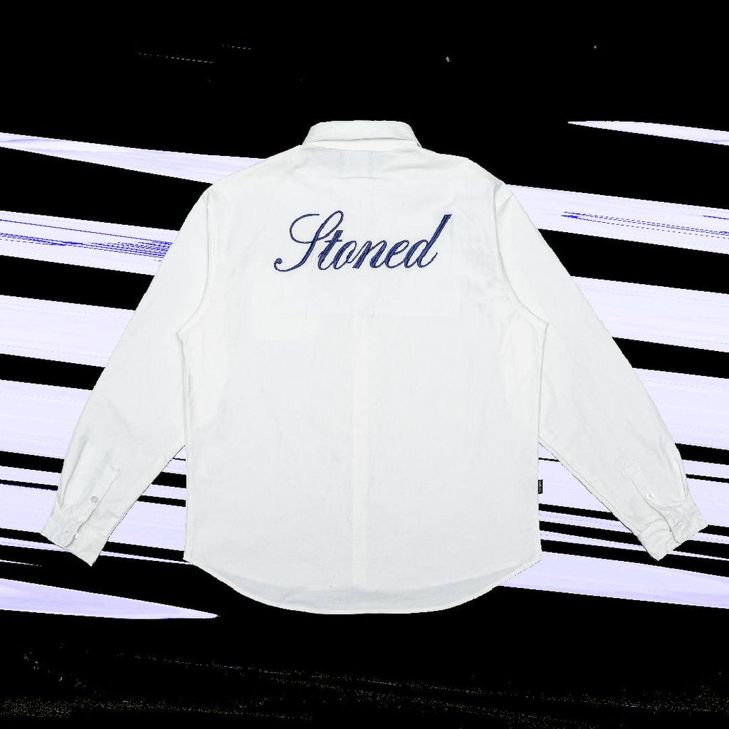 Stoned & Co. Blessed25 long-sleeve shirt White