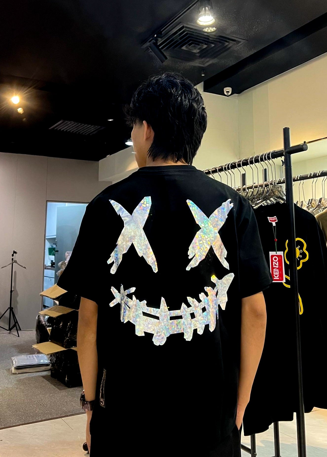 RICKYISCLOWN CHROME CLOWN BLACK TEE