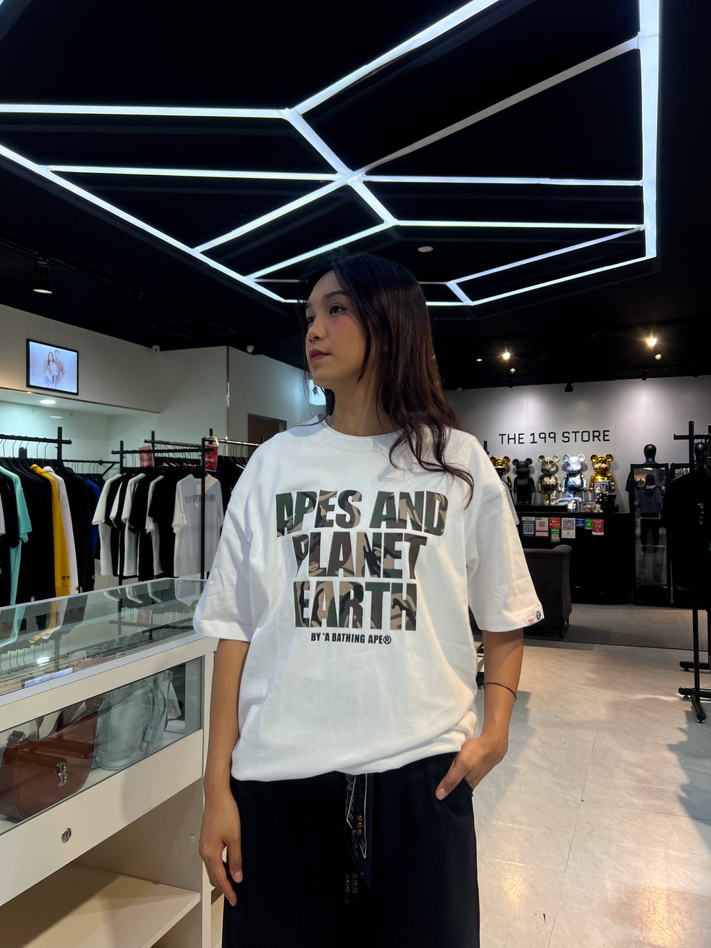 BAPE AAPE MAIN TEE WHITE