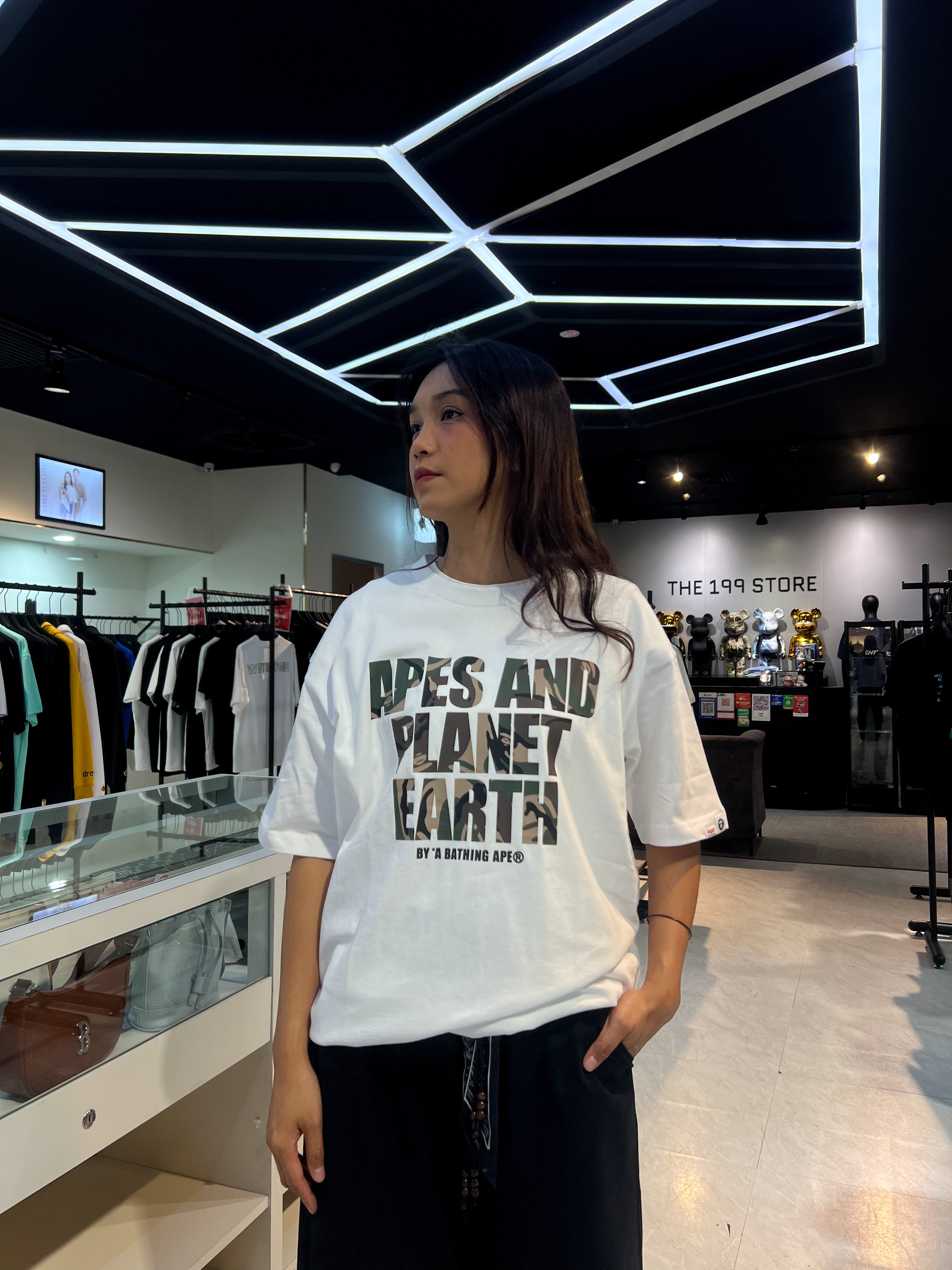BAPE AAPE MAIN TEE WHITE