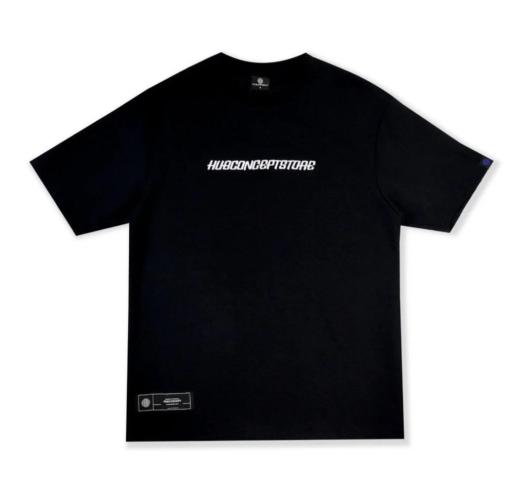 ESSENTIAL EMBROIDERY HUBCO TEE BLACK