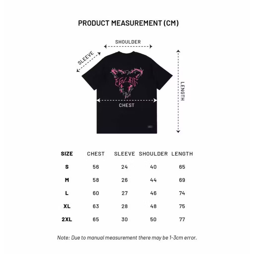 EGLAF THORN LOGO TEE BLACK