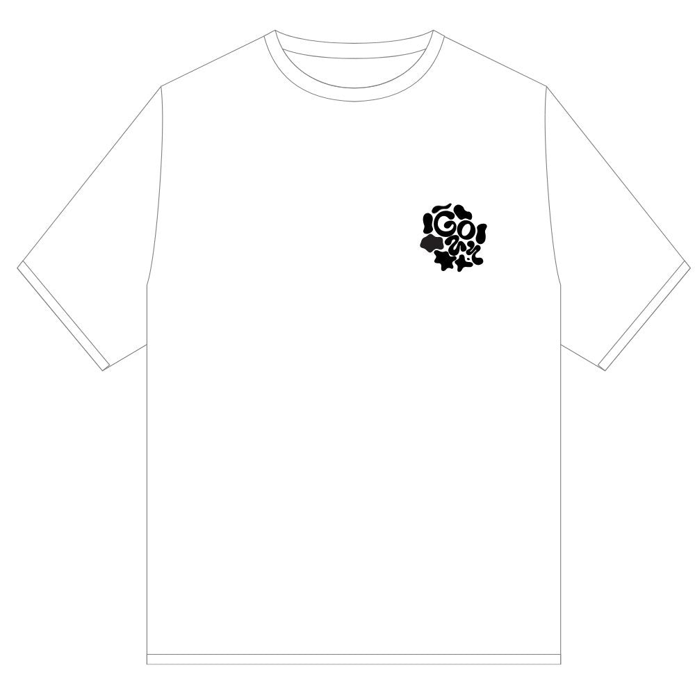 GOAT MELTED TEE SHIRT WHITE