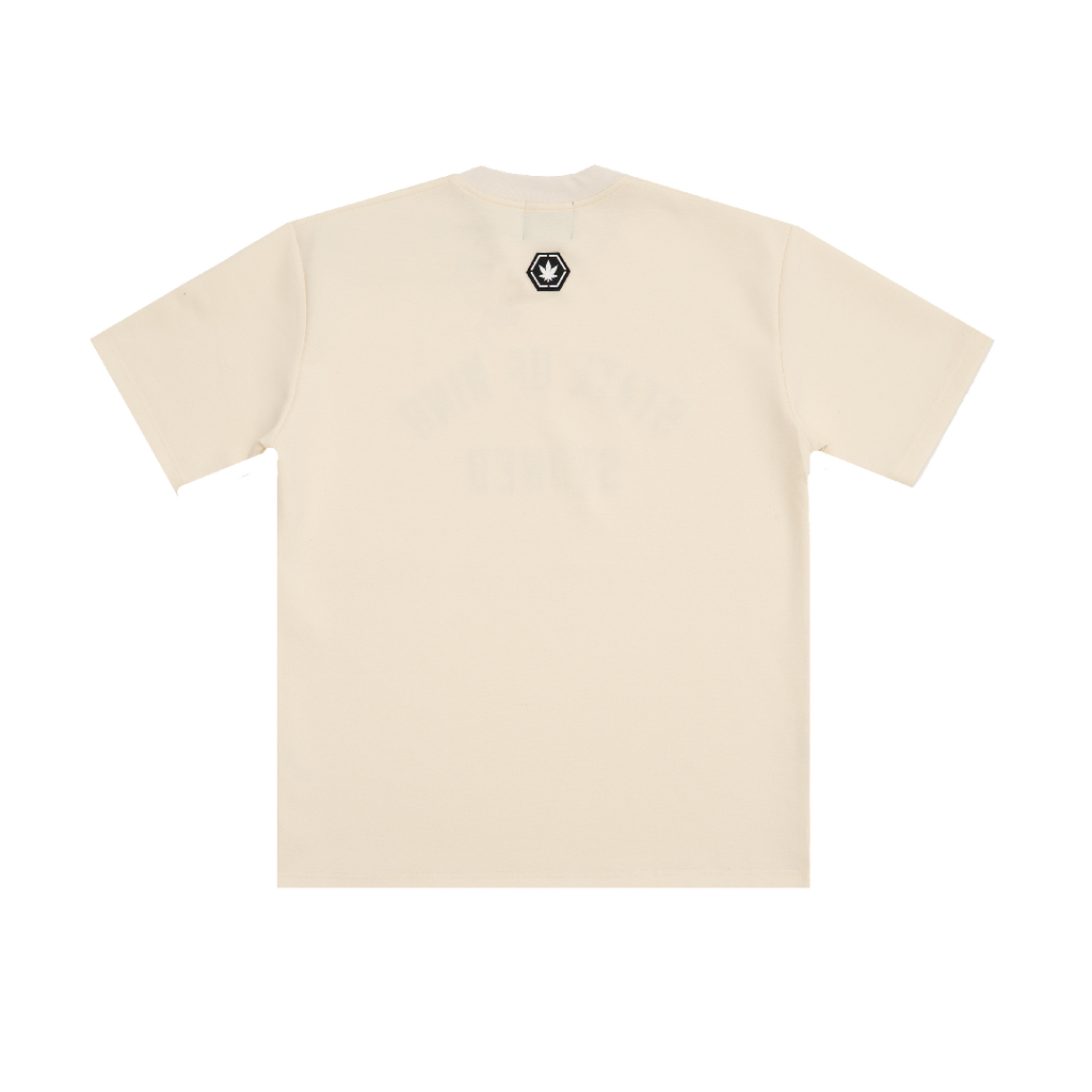 Stoned & Co Originals V2 CREAM PURPLE TEE