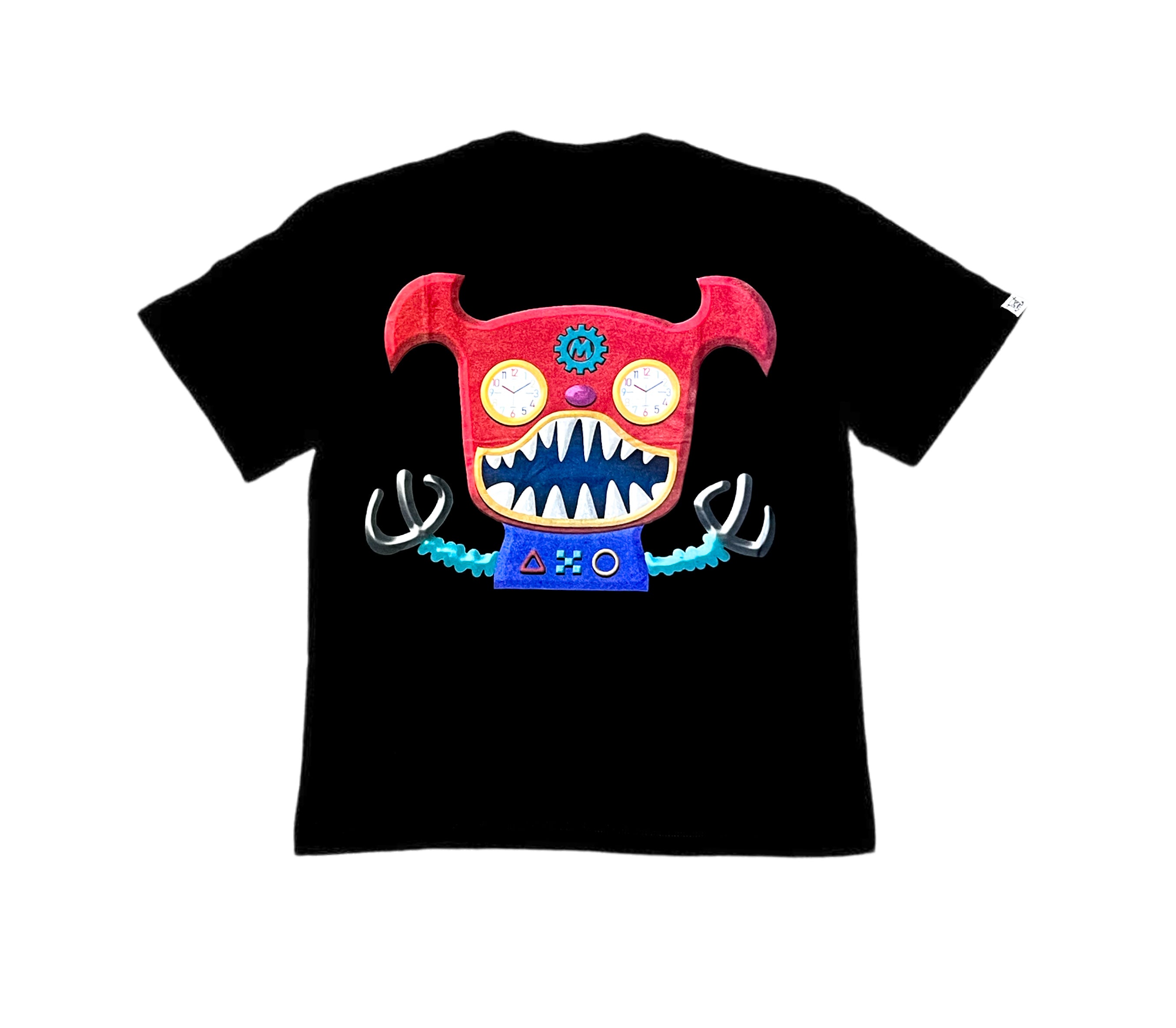 MINDLESS RED ROBOT LOGO TEE BLACK
