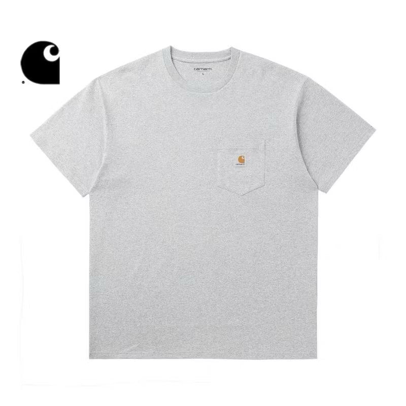 CARHARTT WIP S/S POCKET GREY TEE SHIRT