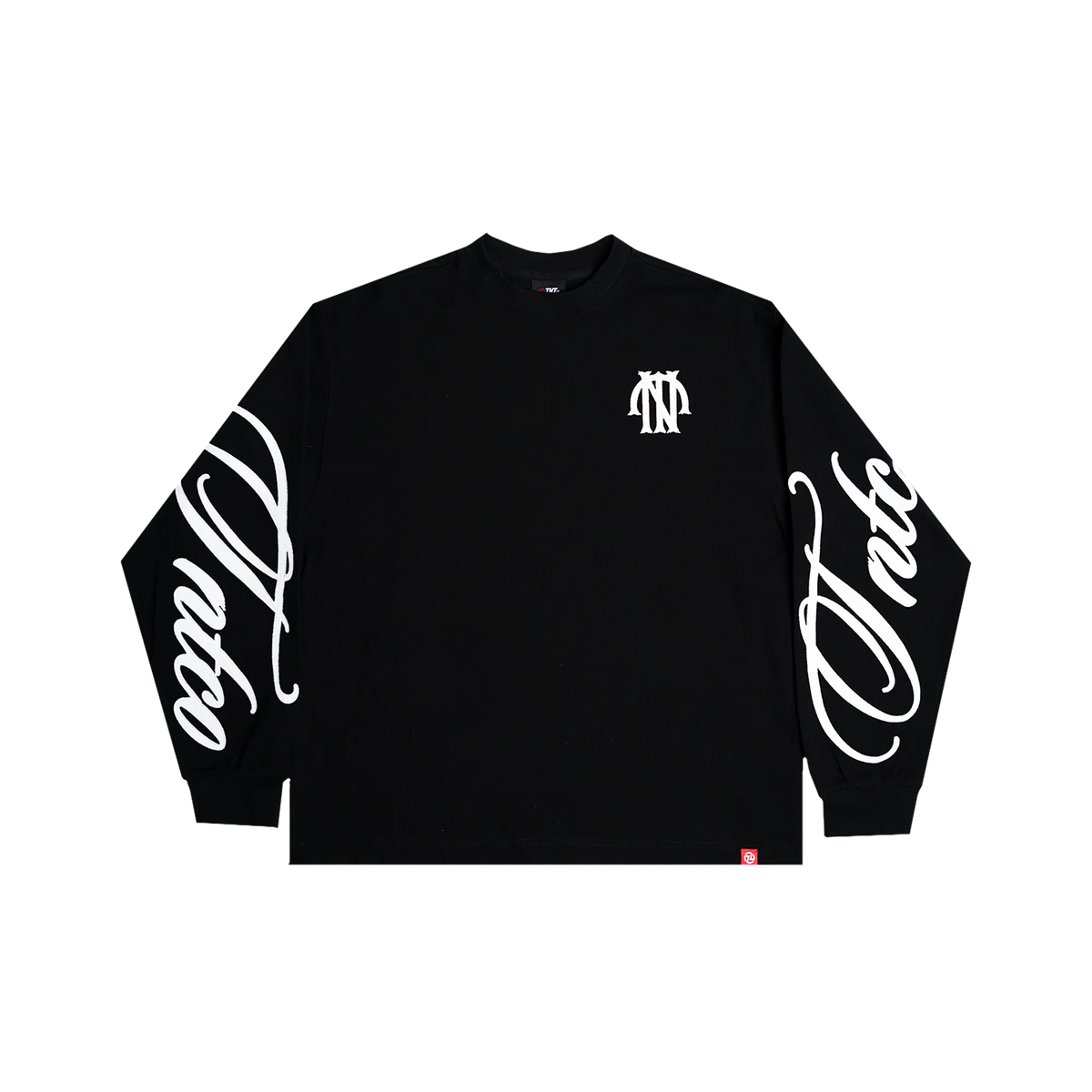 TNTCO AFTER DARK LOGO LONG SLEEVE TEE BLACK