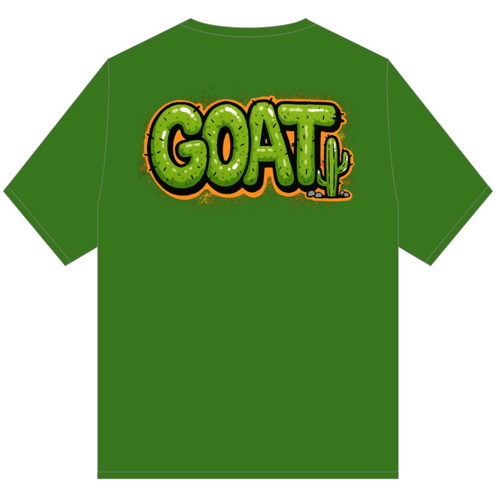 GOAT CACTUS CLUB TEE SHIRT GREEN