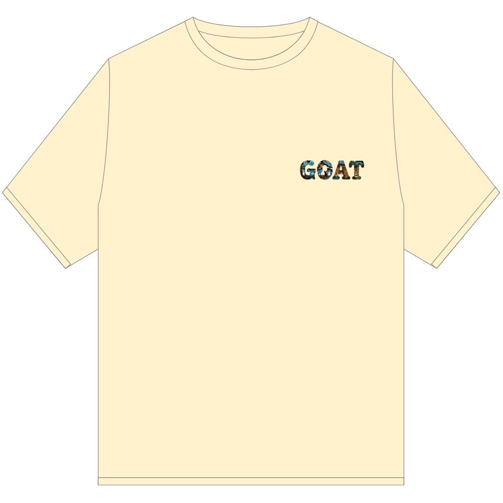 GOAT WHITE SPIRIT TEE SHIRT YELLOW