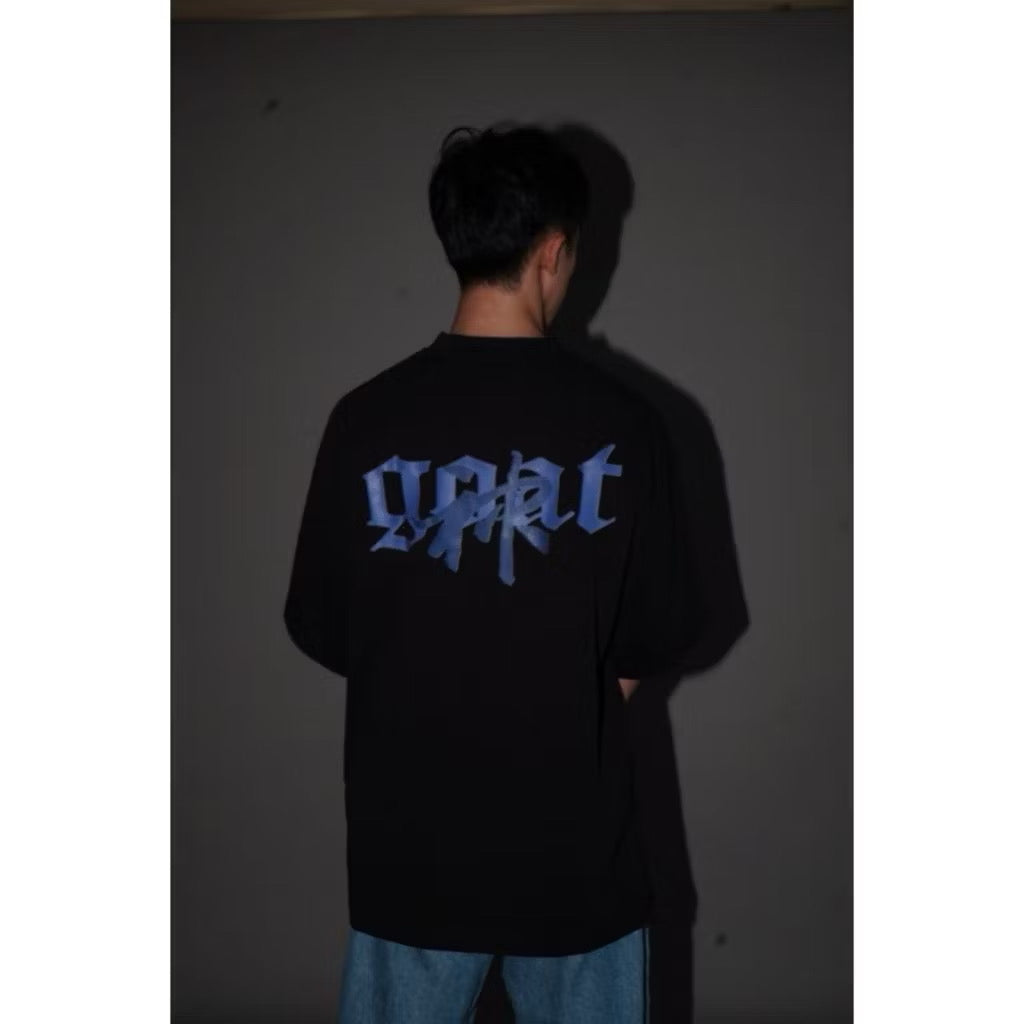 GOAT MIDNIGHT SLASH LOGO BLACK T SHIRT