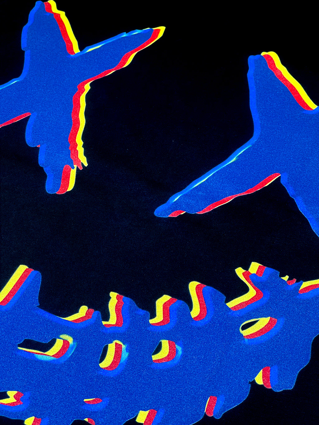 PARODY SMILEY FACE DESIGN 023 BLACK T SHIRT