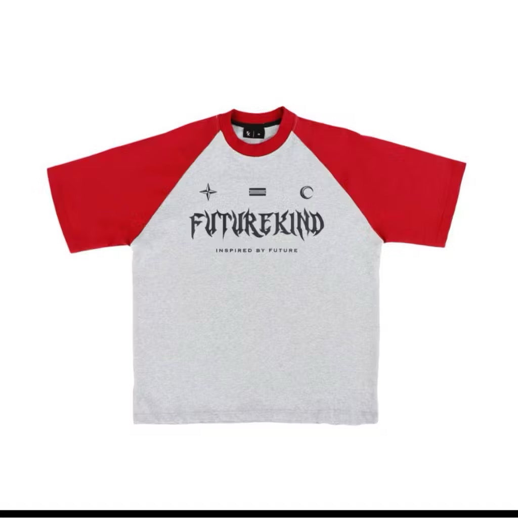 FUTURE KIND RETRO MELANGE RED TEE
