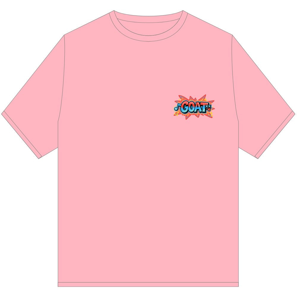 GOAT POP BLAST TEE SHIRT PINK