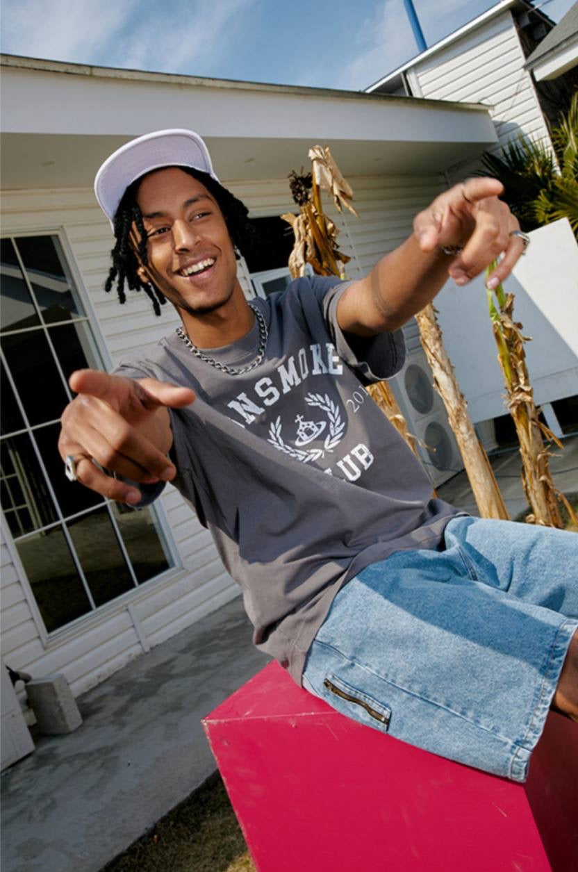 DONTSMOKE CLUB TEE DARK GREY