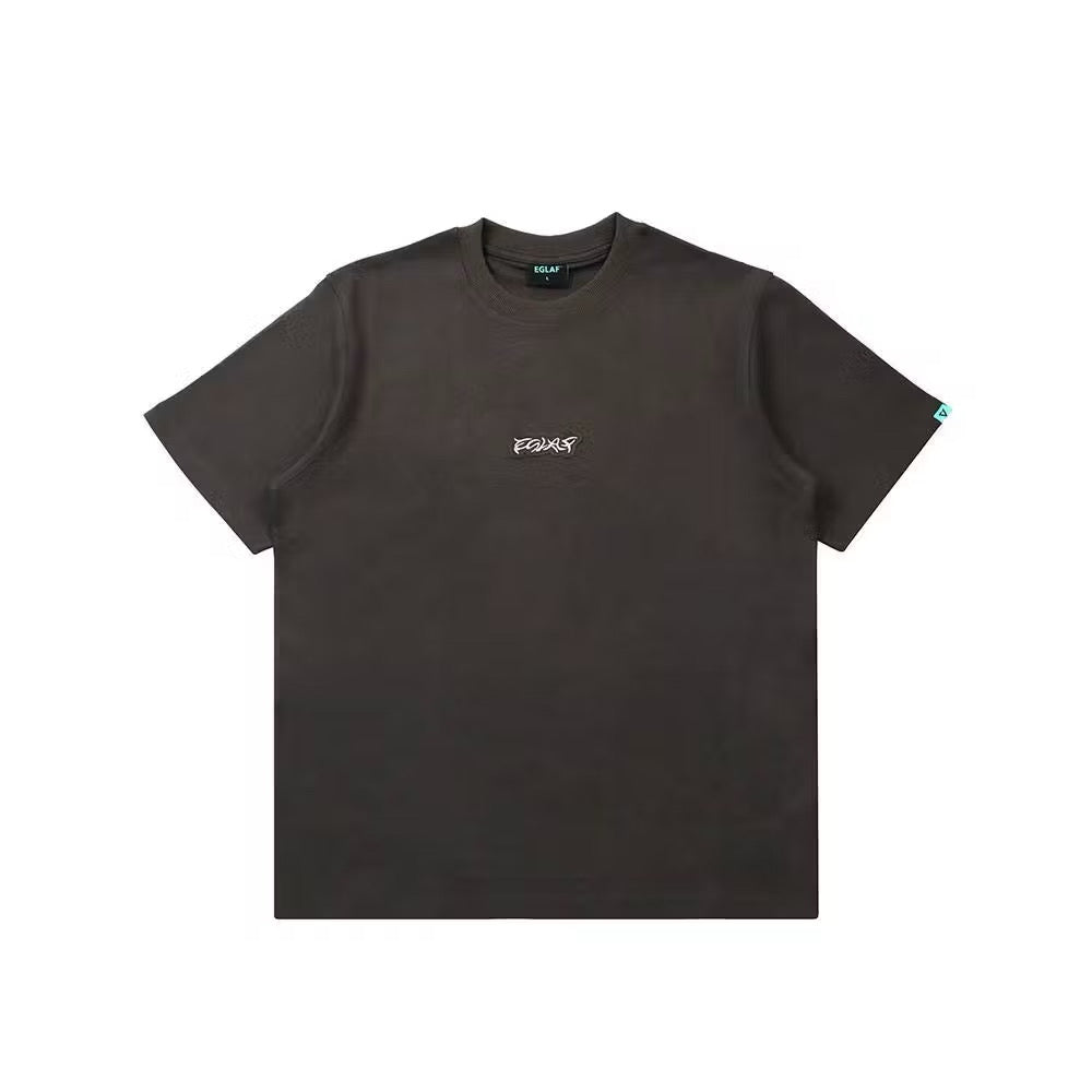 EGLAF RC FABRIC STITCH TEE DARK GREY