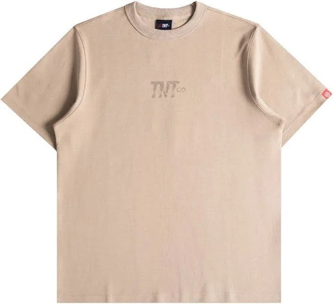 TNTCO TEXTURED LOGO TEE (BEIGE)
