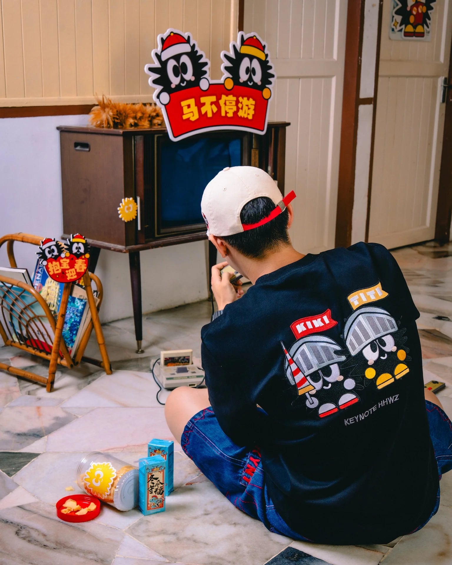 KEYNOTE TWIN KNIGHTMARE TEE BLACK