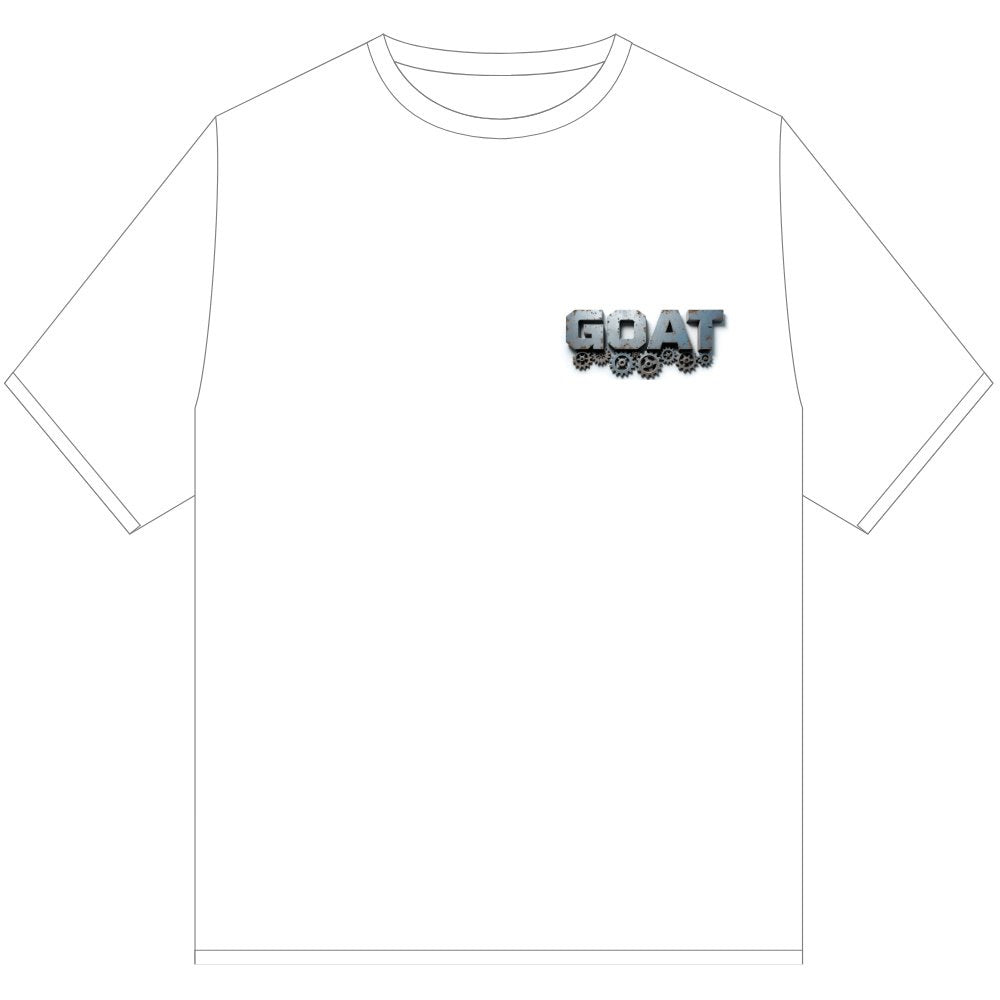 GOAT GEARS T SHIRT WHITE
