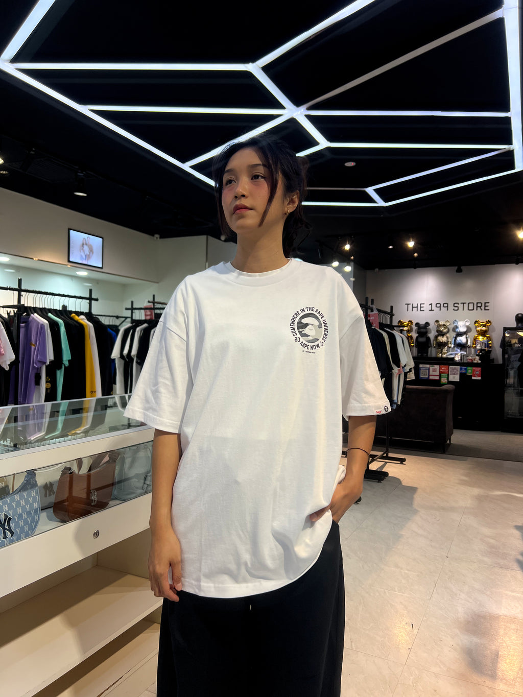 BAPE AAPE UNVS TEE WHITE
