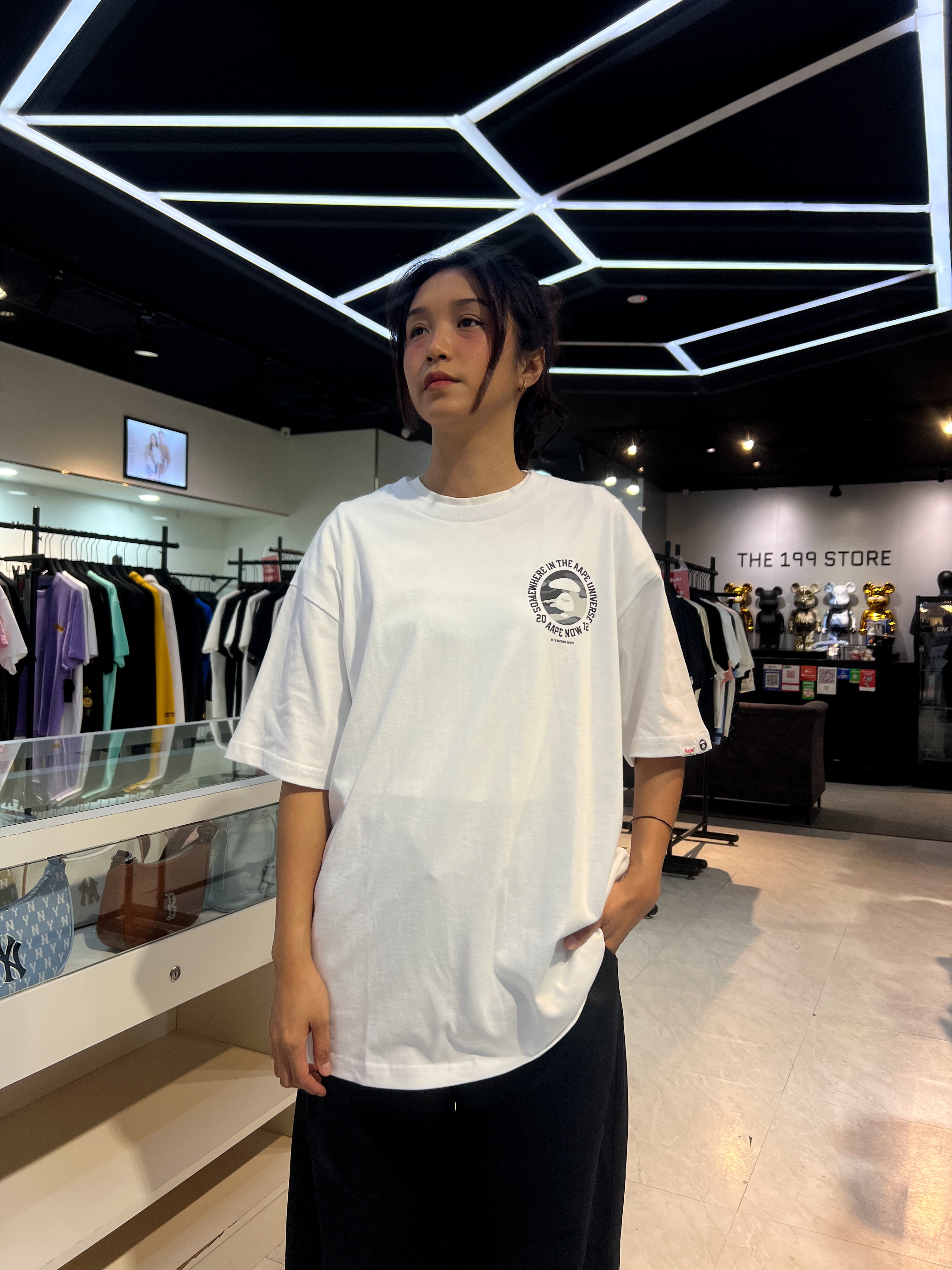 BAPE AAPE UNVS TEE WHITE