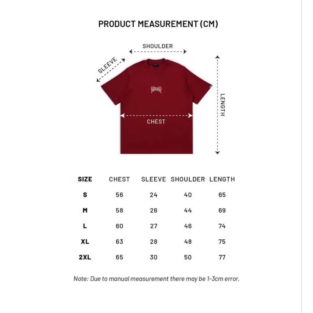 EGLAF FLAMES BASIC RED TEE