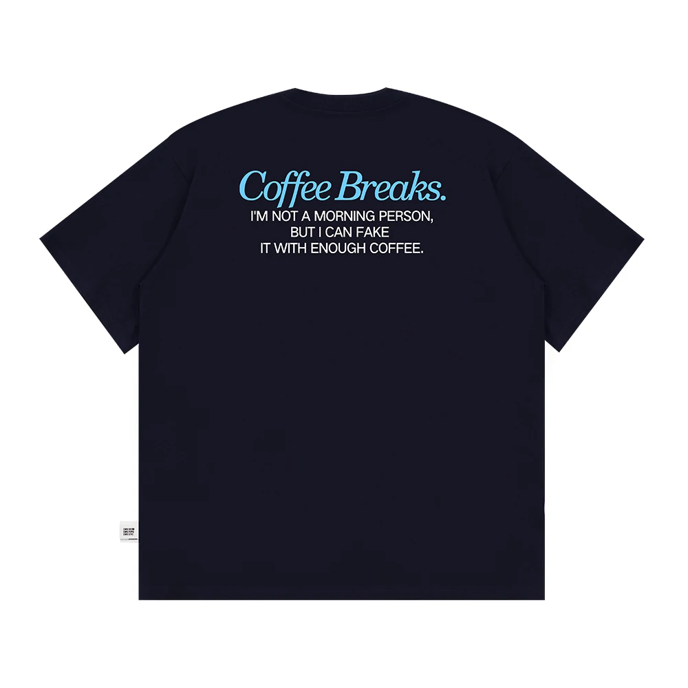 BELLKENIDEA COFFEEBREAKS TEE NAVY BLUE