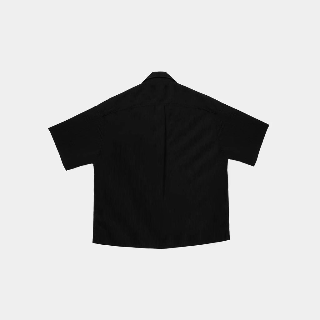 KRTKL PINSTRIPE BUTTON UP BLACK