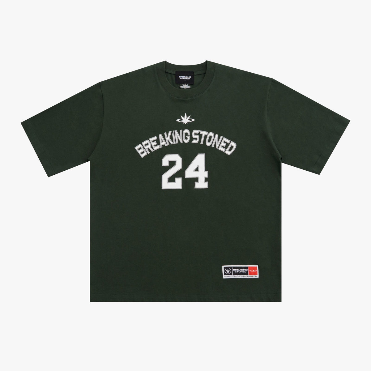 STONED&CO : COLLEGE OVERSIZED TEE GREEN