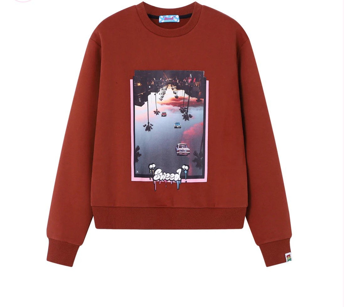 SWEED IRIEWATA x SWEED SWEATER BROWN