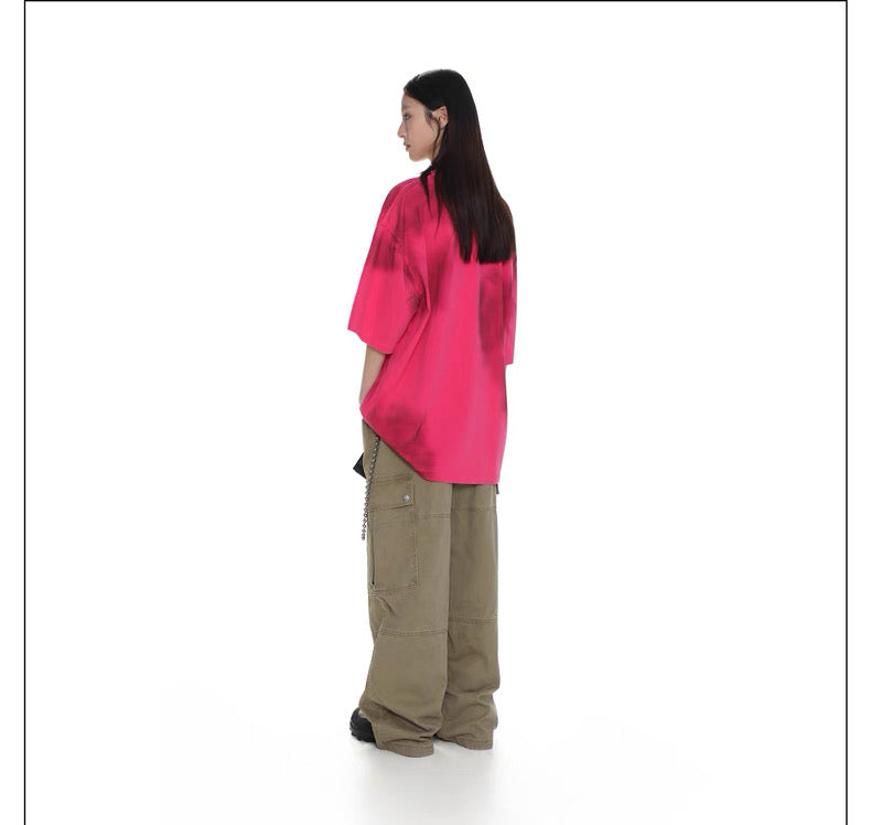 MASONPRINCE MESSED UP PINK TEE