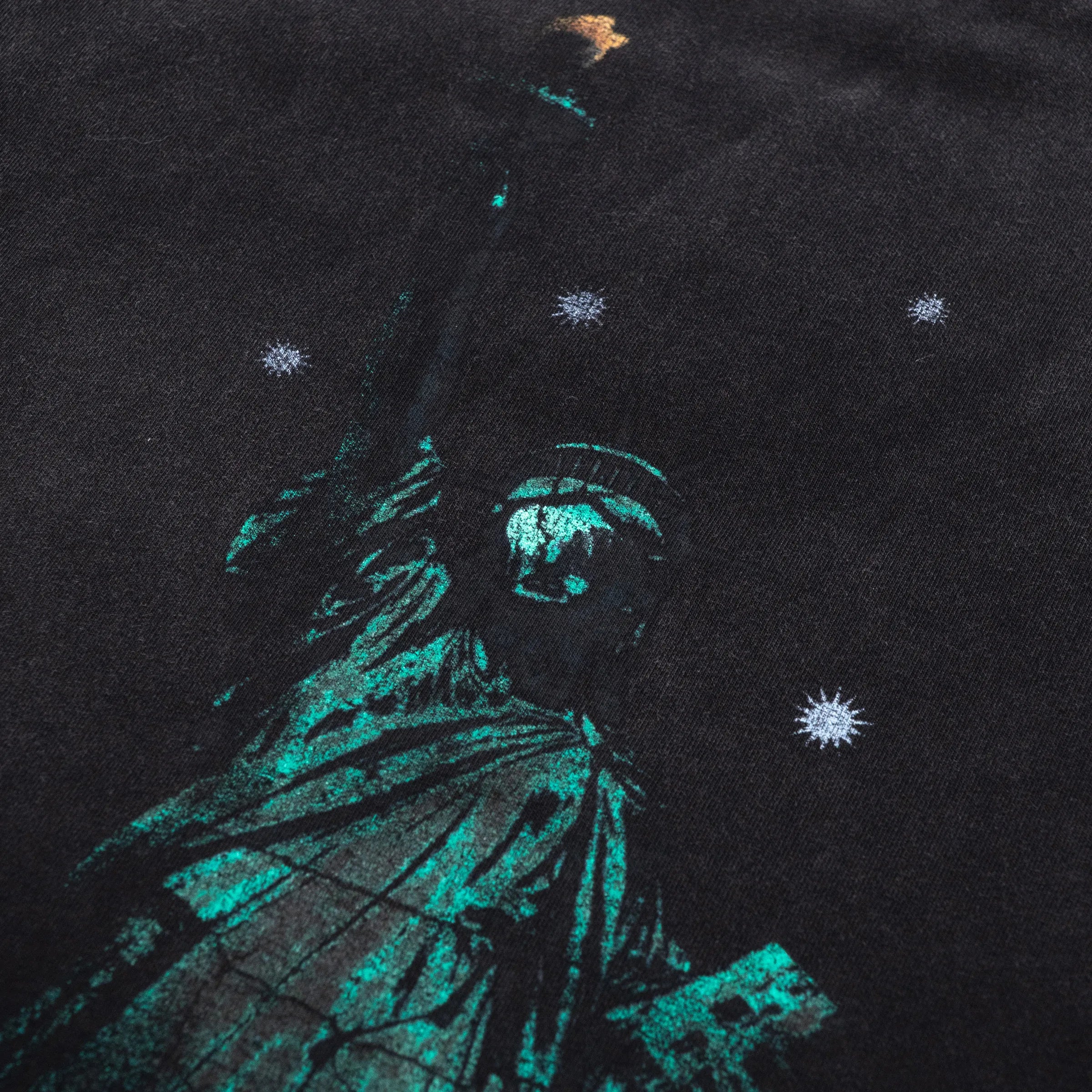 WHOCARES STATUE OF LIBERTY TEE BLACK