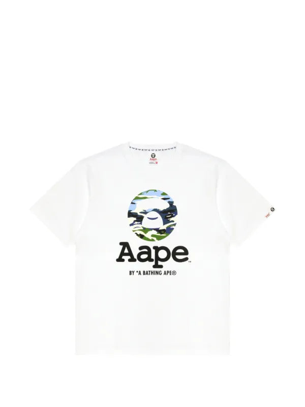 BAPE AAPE CAMO LOGO TEE WHITE