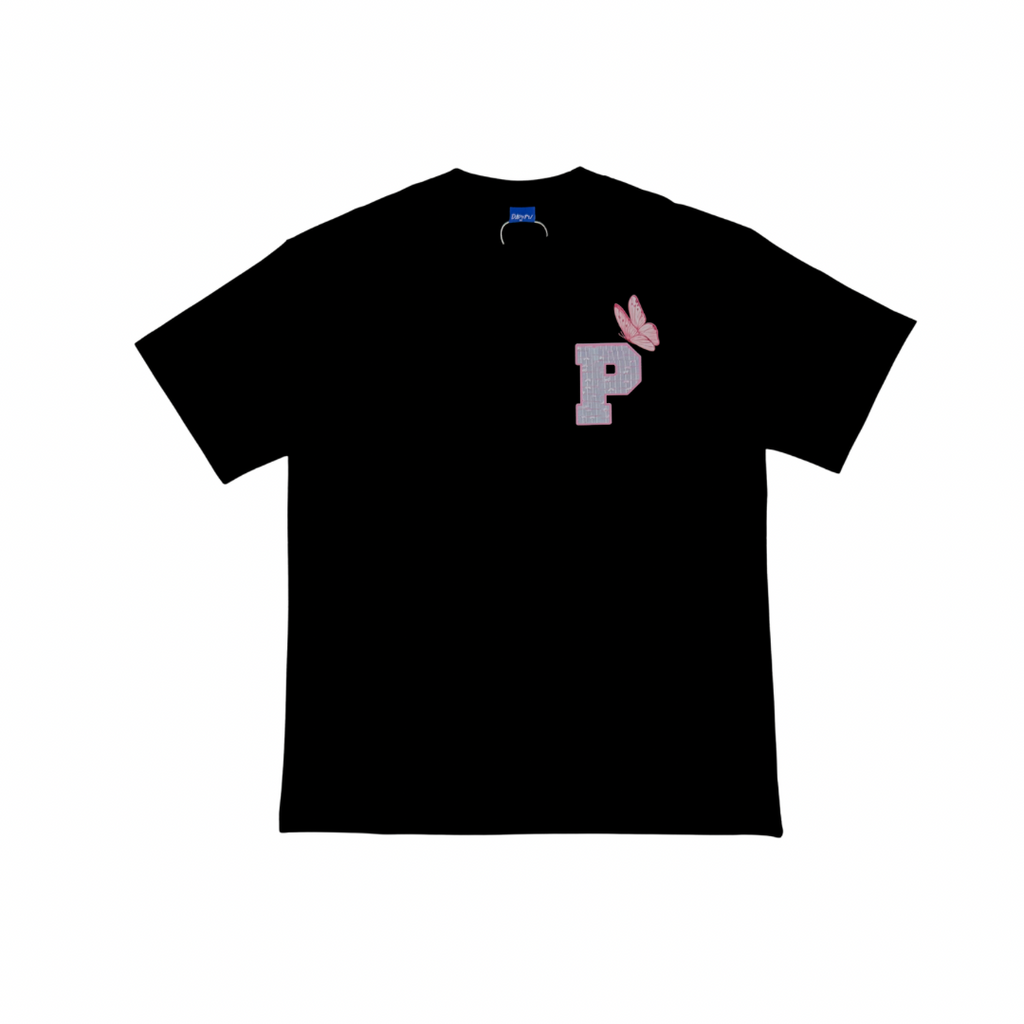 PARODY SMILEY FACE DESIGN 057 BLACK T SHIRT