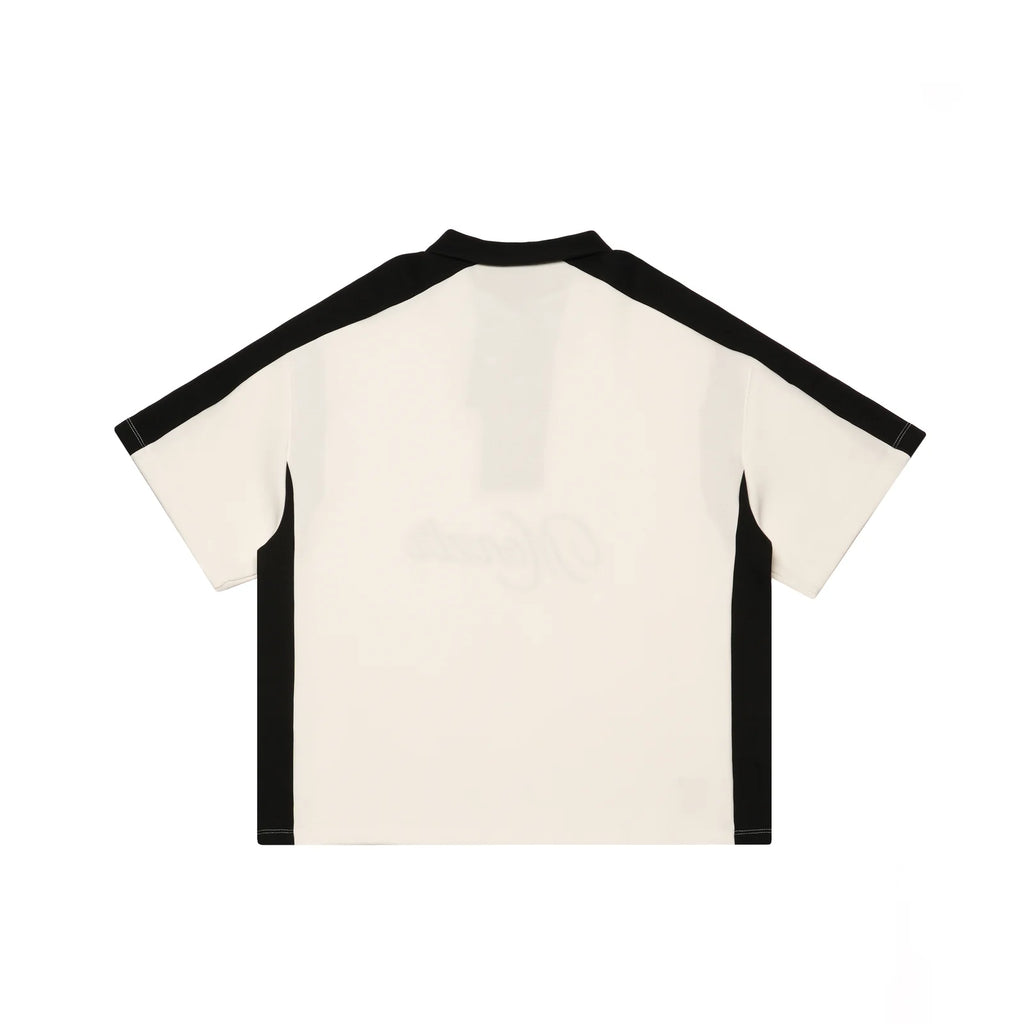MONZTR MONO ZIP TEE BLACK WHITE