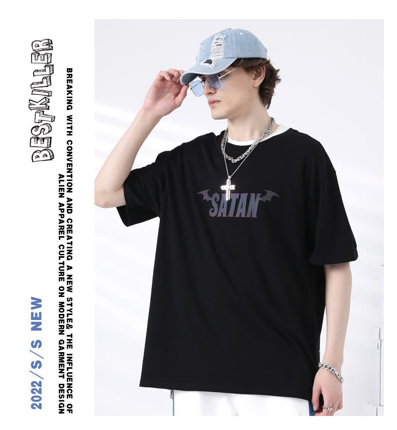 BTK REFLECTIVE LOGO TEE BLACK