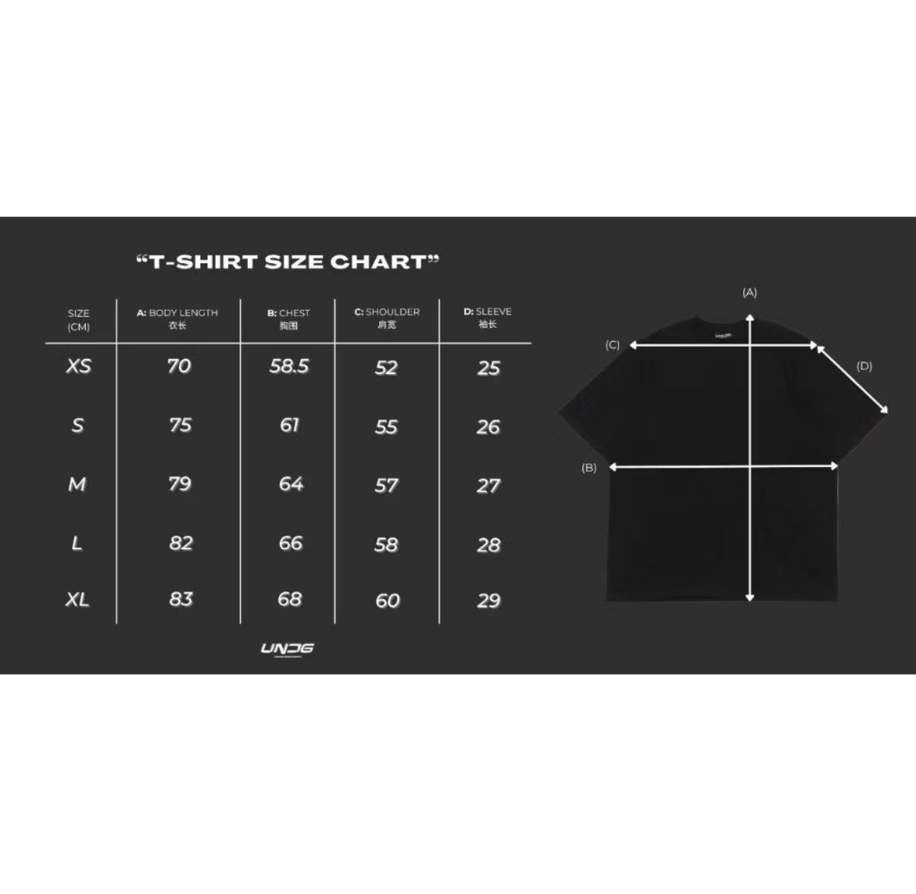 UNDG RED INK SIGNATURE TEE BLACK