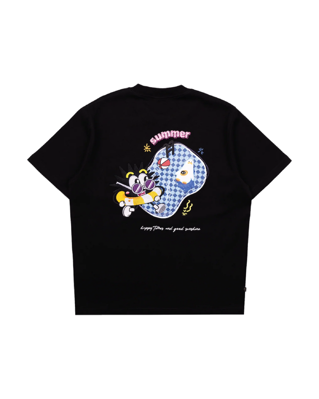 KEYNOTE ENJOY THE POOL TEE BLACK