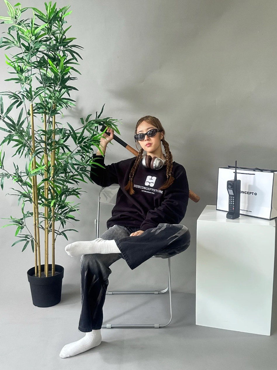 MONO FRAME HUBCO SWEATER BLACK