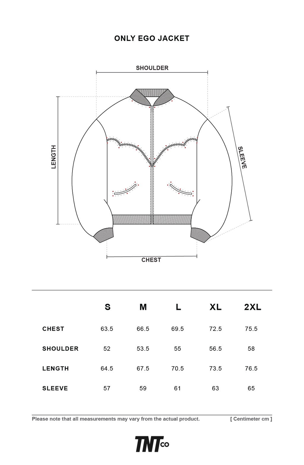 TNTCO ONLY EGO JACKET BLACK