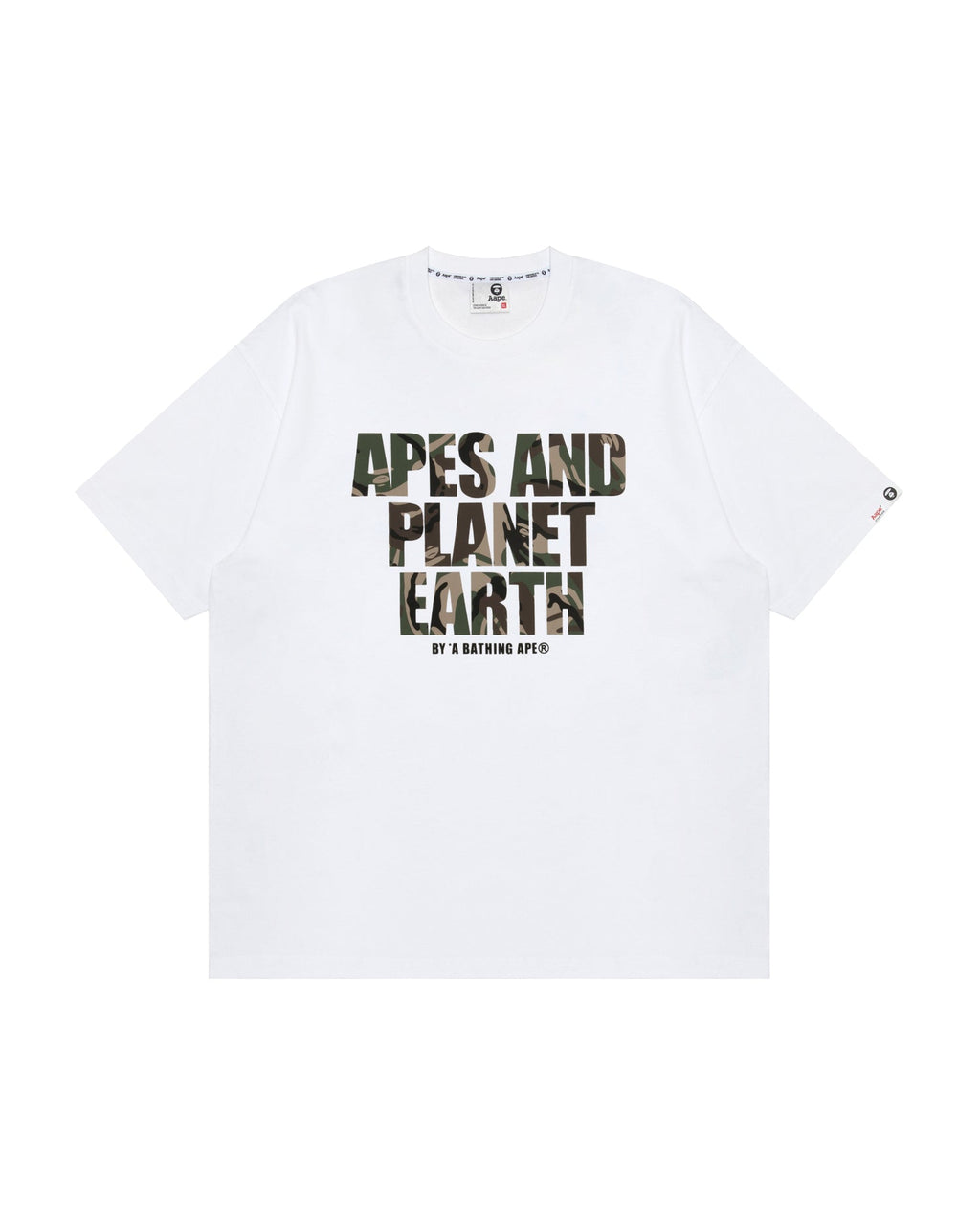 BAPE AAPE MAIN TEE WHITE