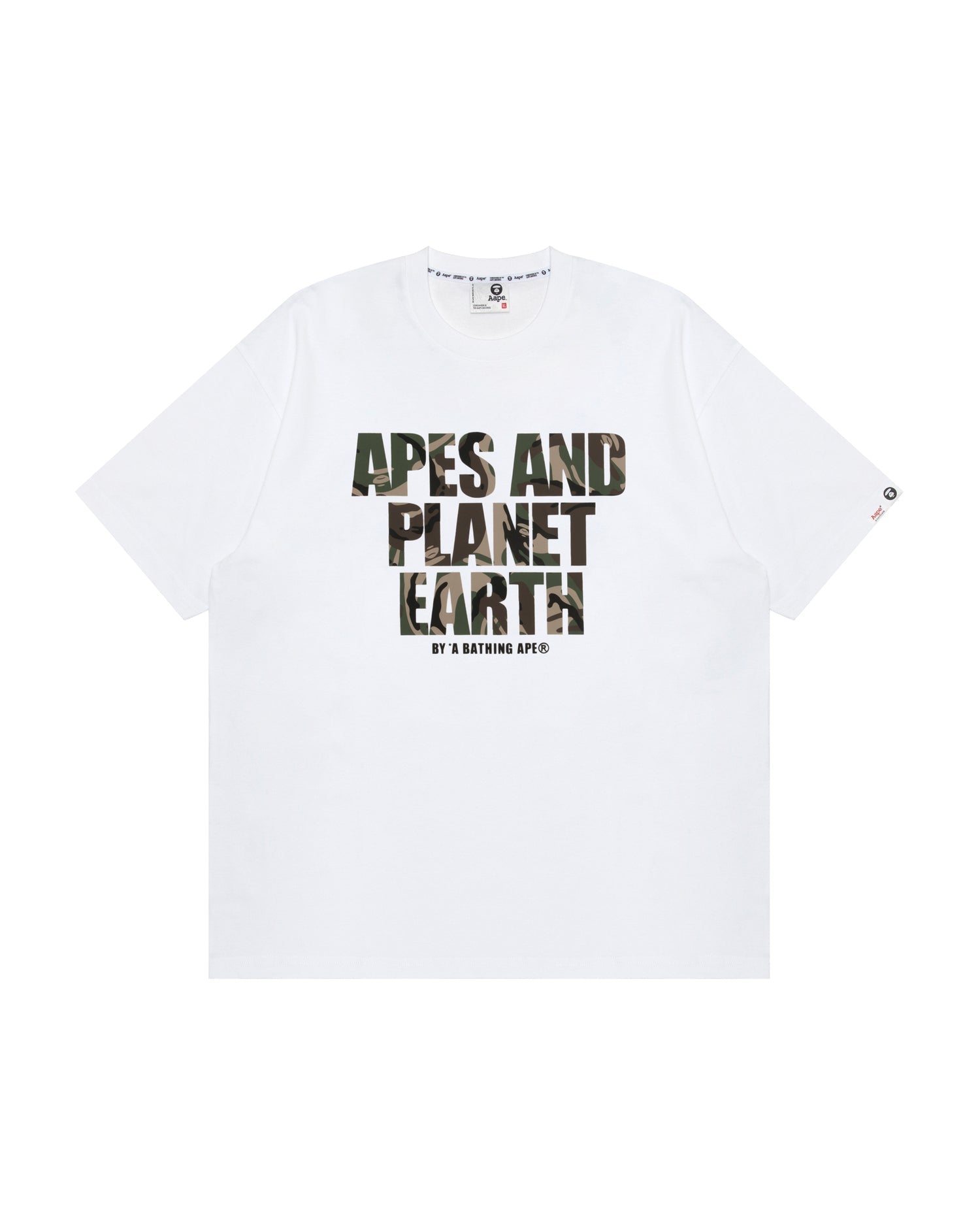 BAPE AAPE MAIN TEE WHITE