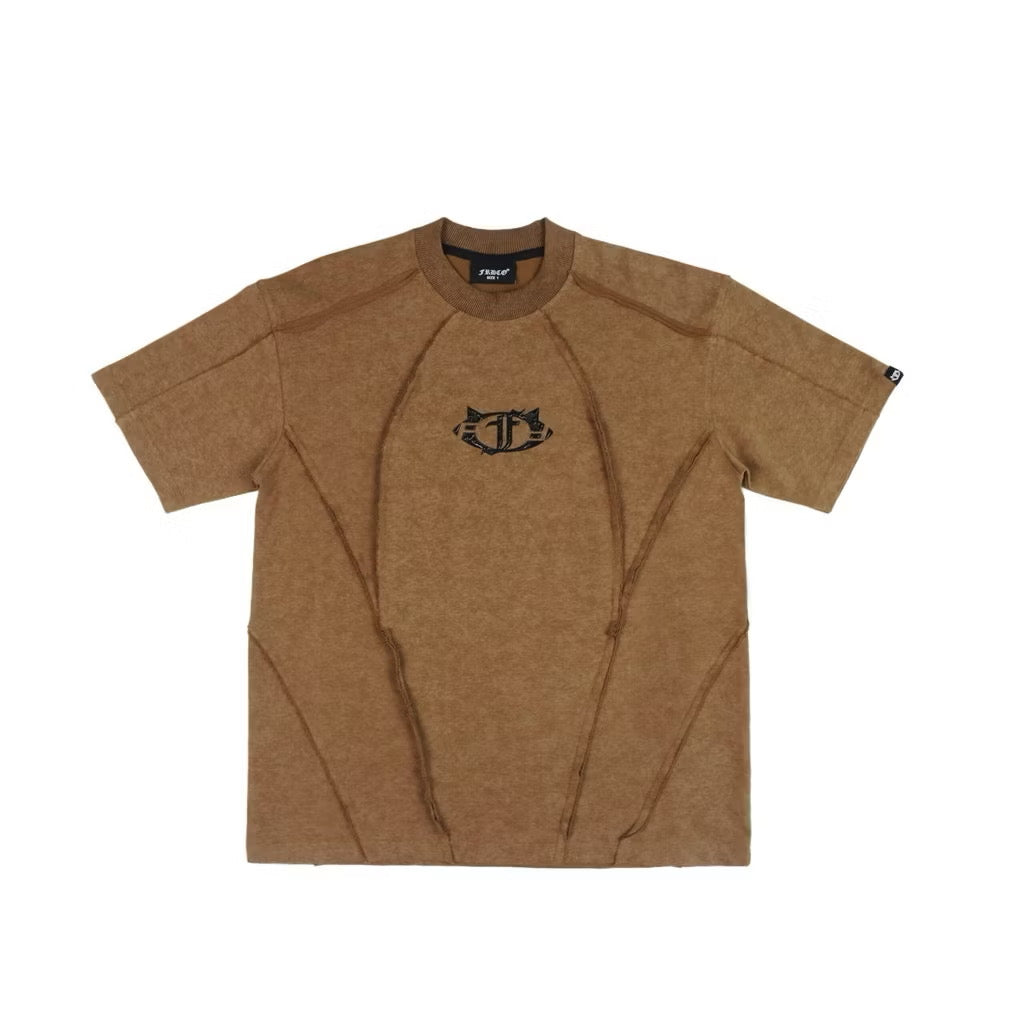 FRDCO ESSENTIAL CNS WASHED TEE BROWN
