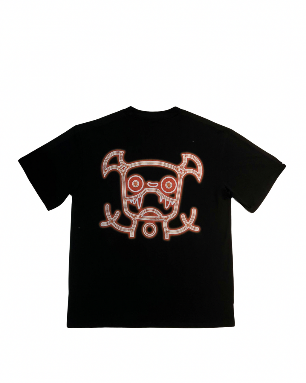 MINDLESS NEON RED TEE BLACK