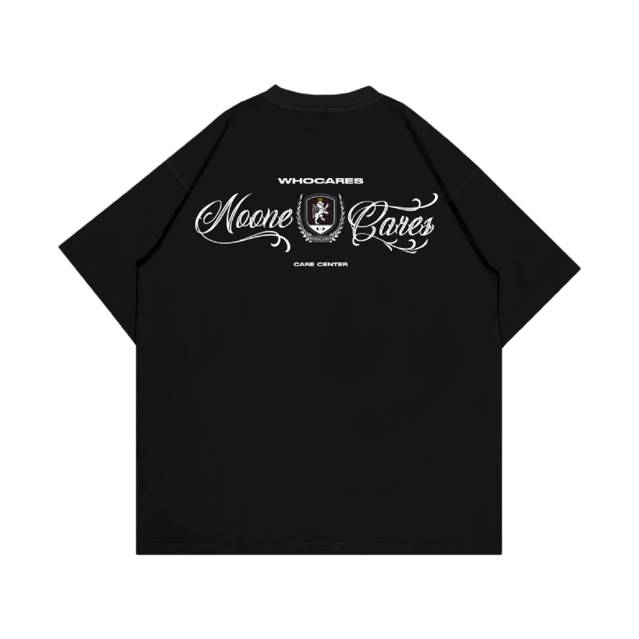 WHOCARES EMBLEM CLUB  TEE BLACK